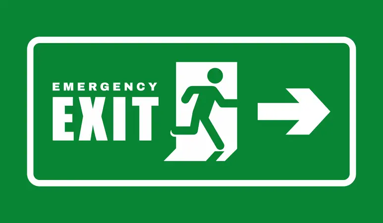 percorso evacuazione