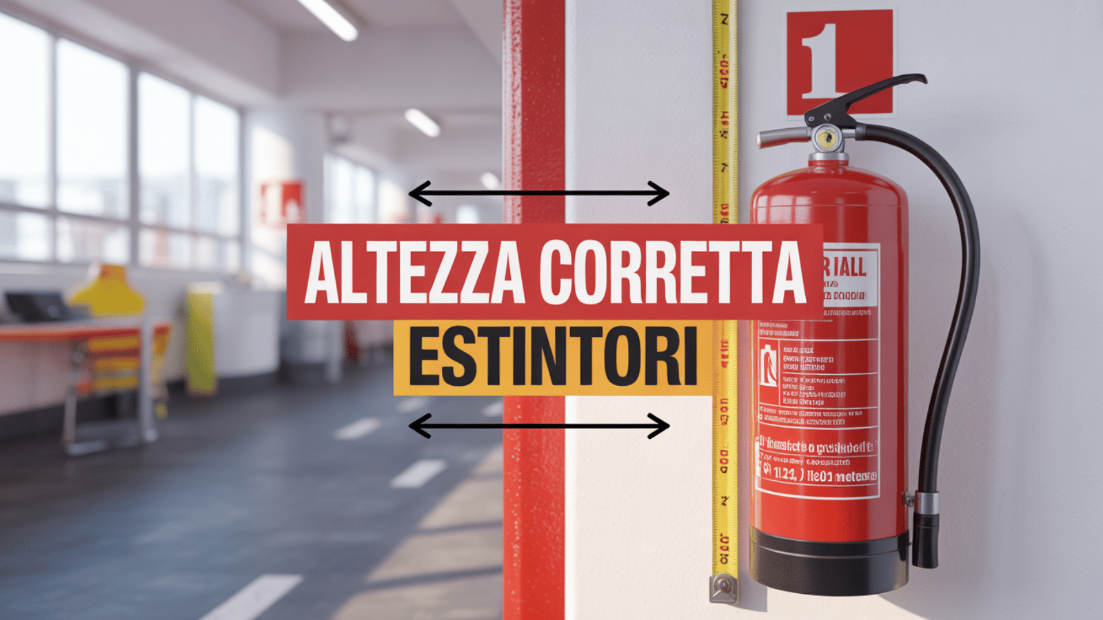 Posizionamento Estintori Portatili: normativa e altezza corretta
